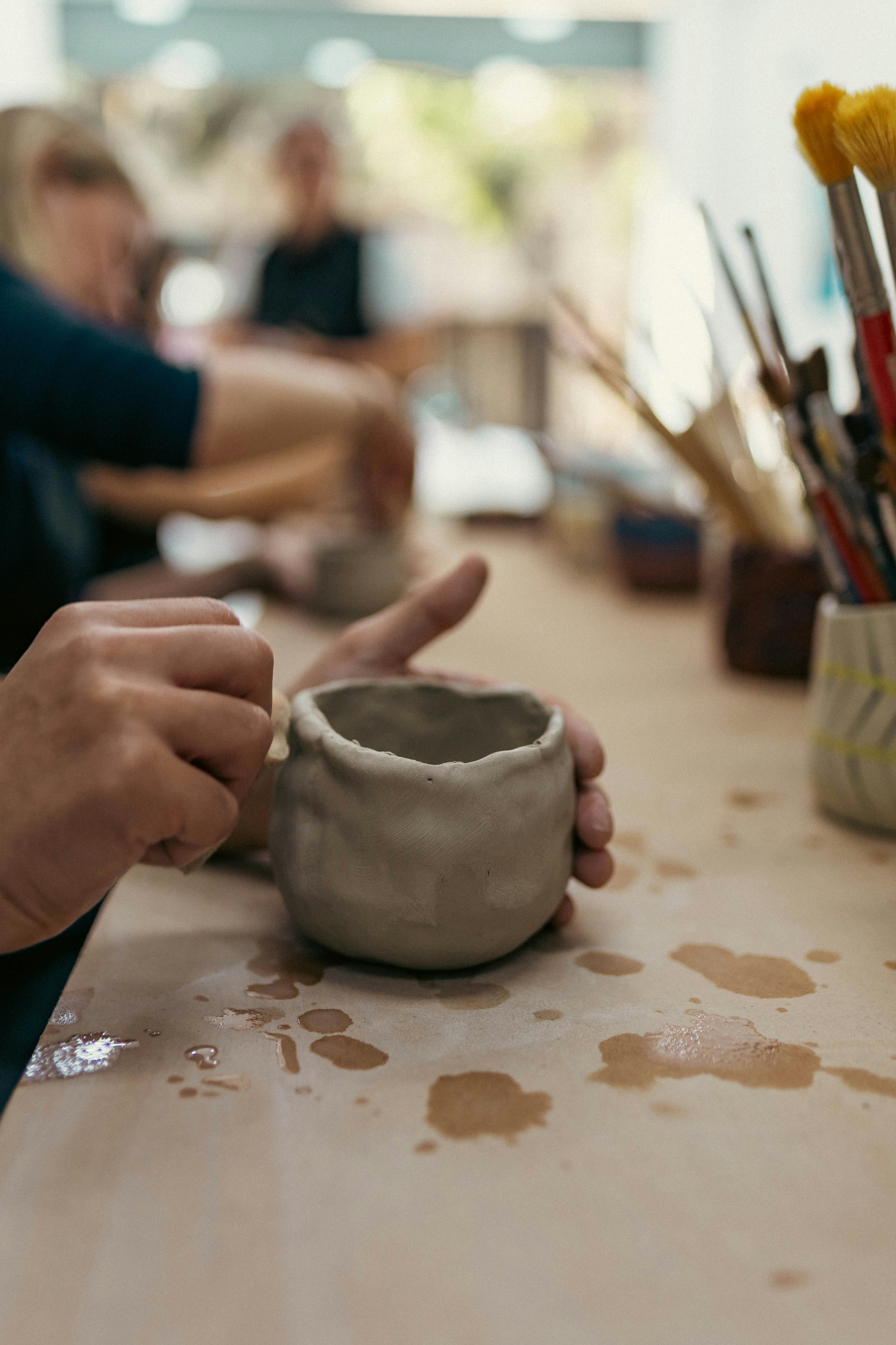 Honeypot Crafts pottery studio in Sheffield offering wheel throwing and hand building classes