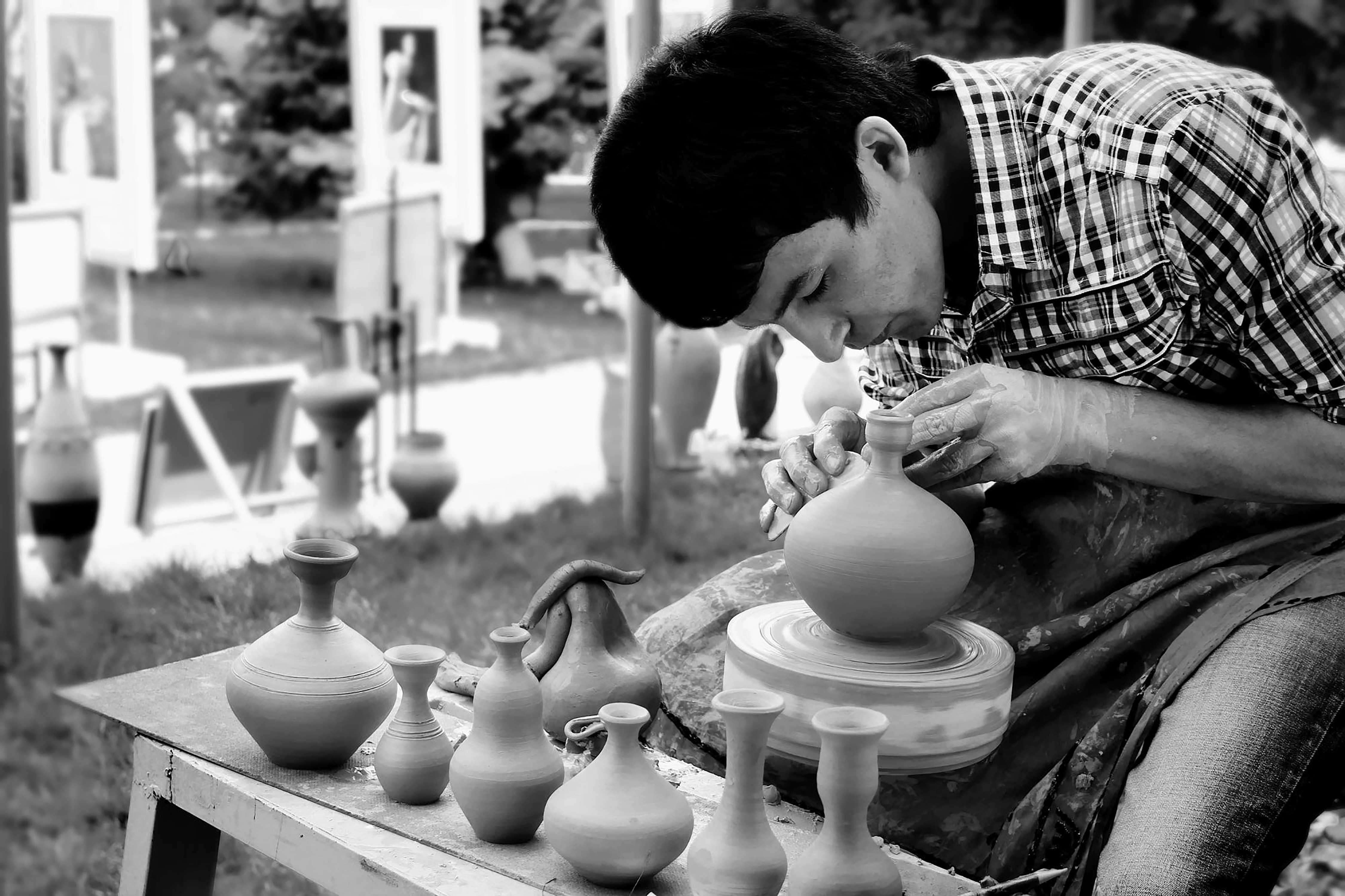 Created By Hand pottery studio in Nottingham offering wheel throwing and hand building classes