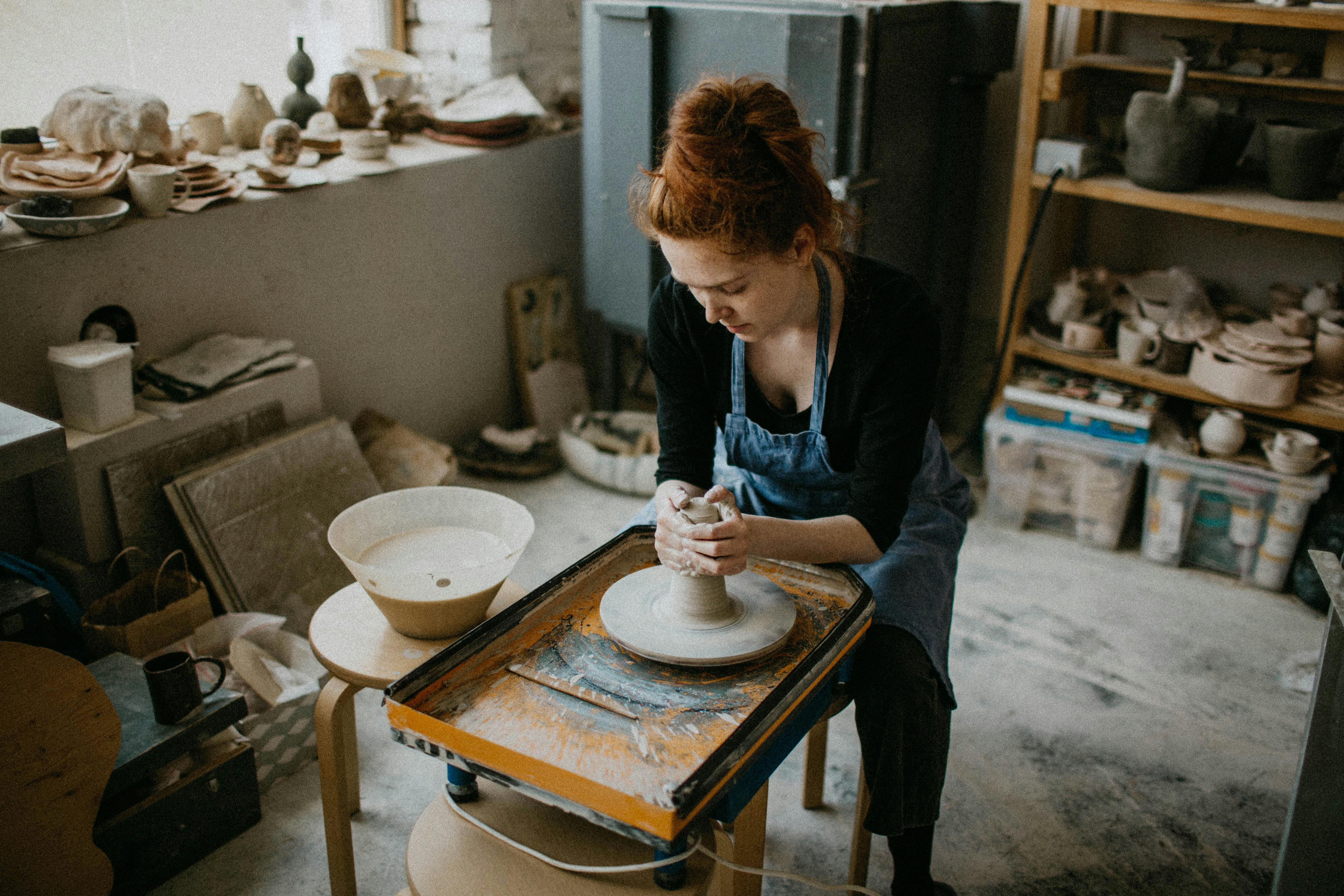 Leith Makers pottery studio in Edinburgh offering wheel throwing and hand building classes